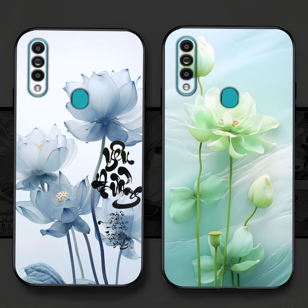 Oppo a31, เคส oppo a8 พิมพ์ลายดอกบัวสุดหรู