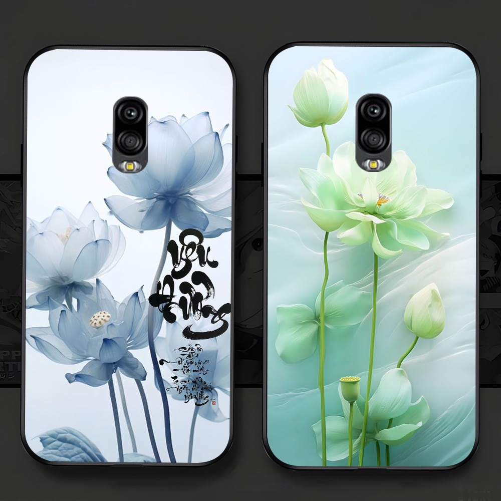 เคส Samsung j7 plus / ss j7+ พิมพ์ลายดอกบัวสุดหรู