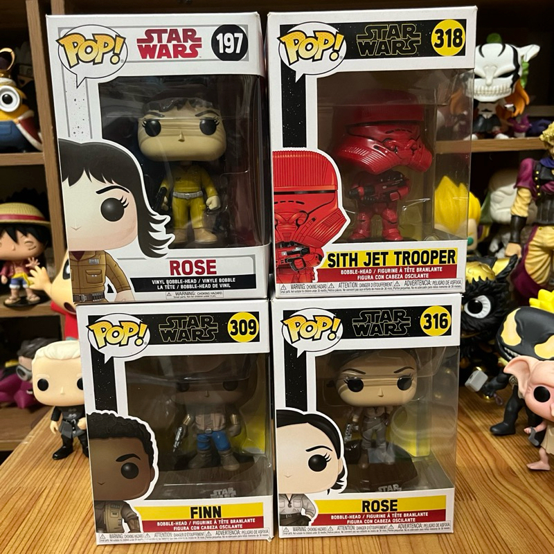 FUNKO Fiko Star wars : Rose / FINN / ROSE / TROOPER (กล่องจริง)