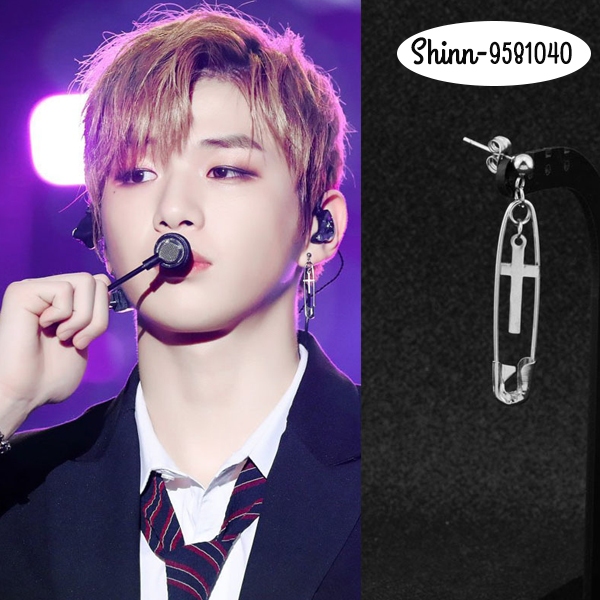 ต่างหู Kang Daniel, daniel.k, ต่างหูสแตนเลสไทเทเนียม Unisex
