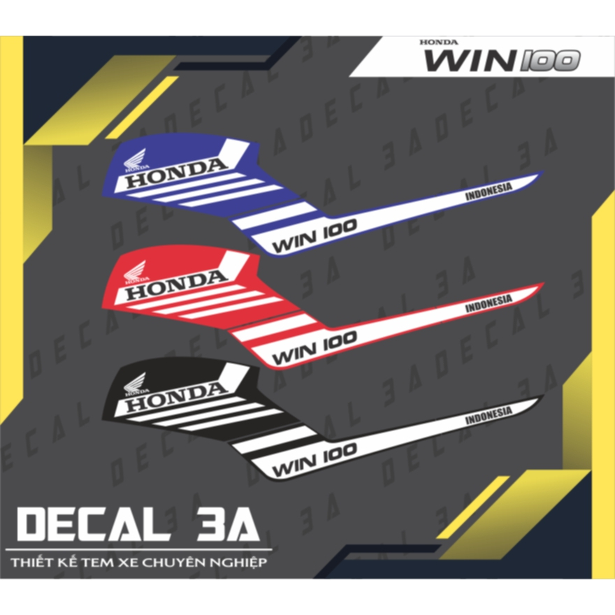 การออกแบบ WIN 100 DECAL 3A