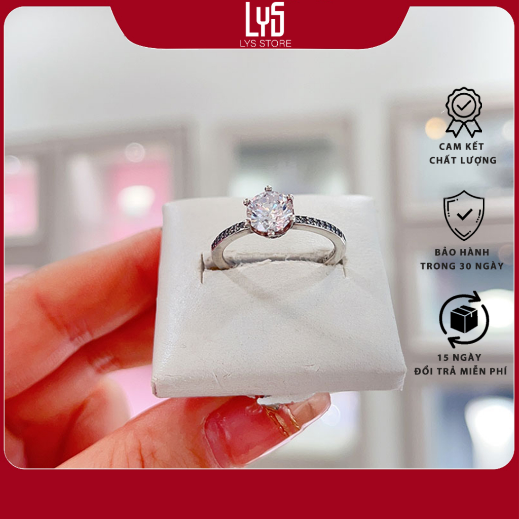 Lys แหวนเงิน Fullbox 8052SV - แหวนเงินผู้หญิง S925