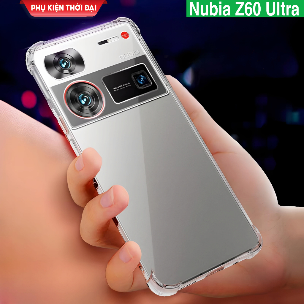 เคส Nubia Z60 Ultra / Z60s Pro / Z70 Ultra / Z70s Ultra ยืดหยุ่น โปร่งใส นูน กันกระแทก นูน 4 มุม เพื