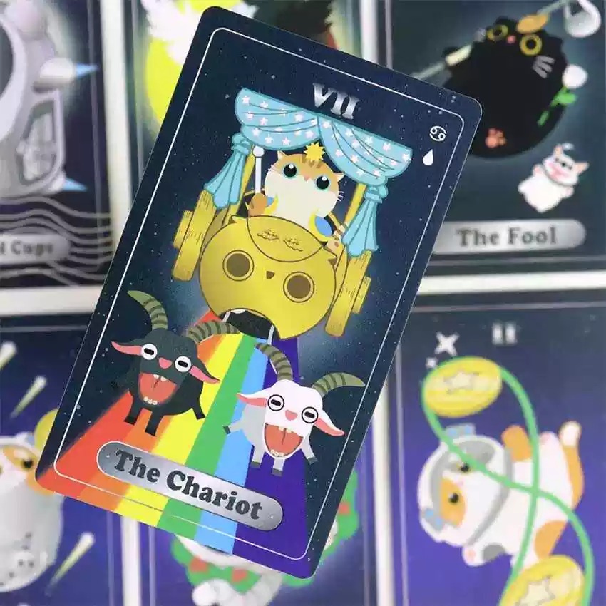 Yin Yang The Cat Tarot ขนาดปกติ H7 Deck