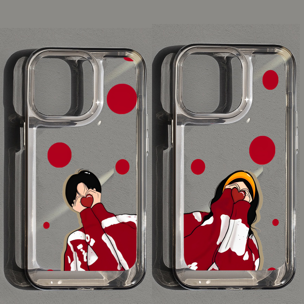 เคสโทรศัพท์หัวใจคู่น่ารัก 16promax สําหรับ iphone 7 plus x 13 13promax 16promax 14 11promax 11 12 sd