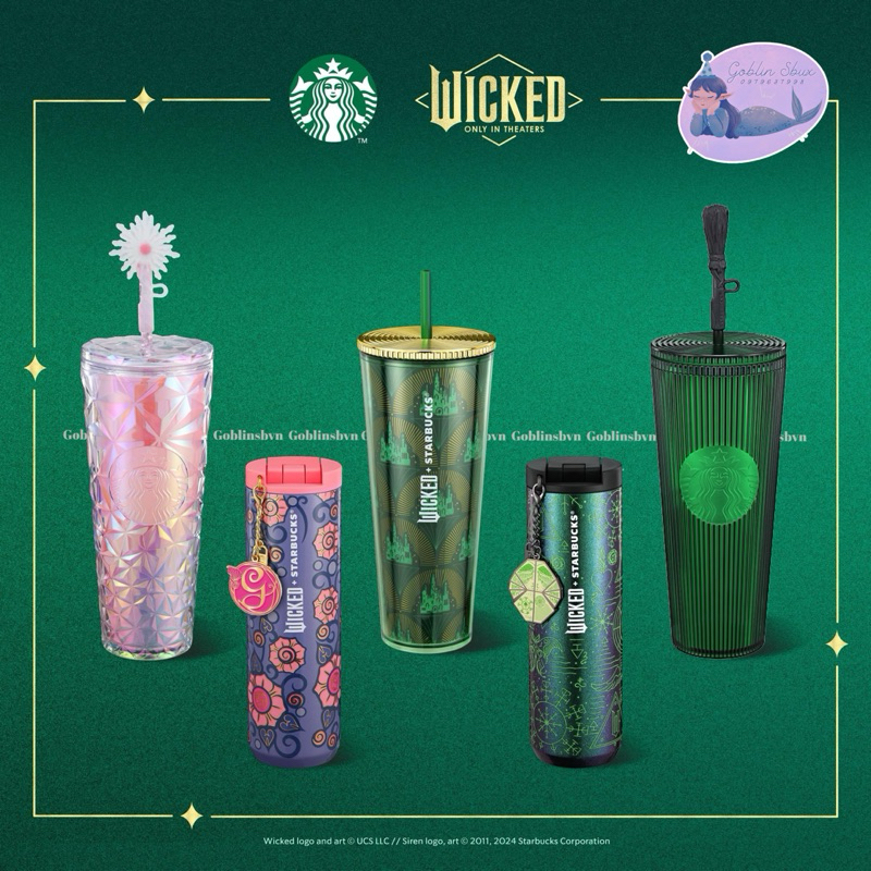 [สต๊อกพร้อมแท้] Starbuck BOTTLE COLLECTION + WICKED LIMITED