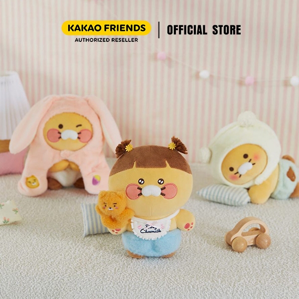 ตุ๊กตาสัตว์ตุ๊กตาหมี ผ้าห่มกระต่าย Choonsik Kakao Friends