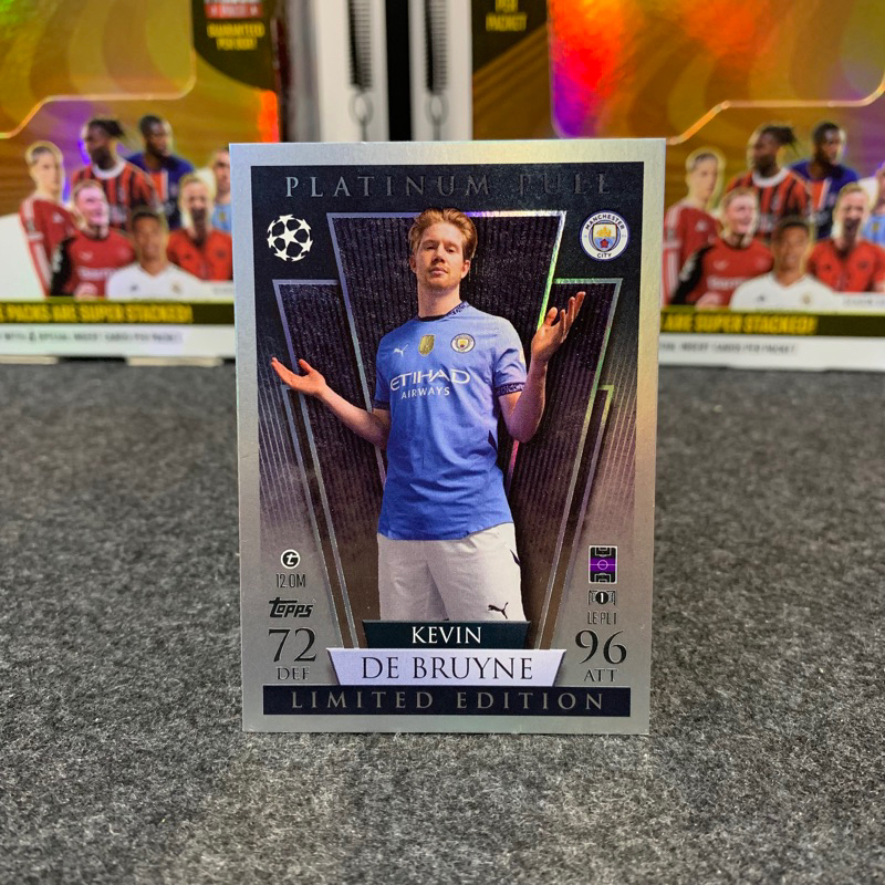 การ์ดฟุตบอล Topps Match Attax - Kevin De Bruyne