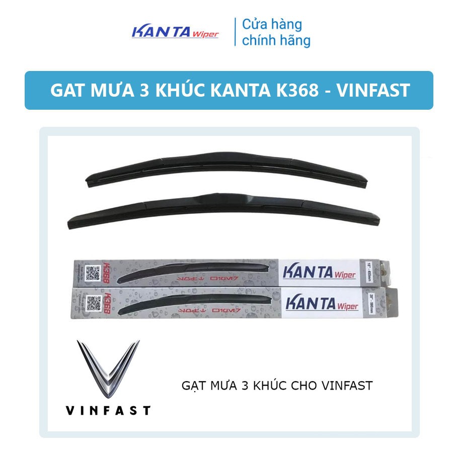 [VINFAST] - ชุดที่ปัดน้ําฝน 3 ชิ้น K368 2 ชิ้น - ที่ปัดน้ําฝน Kanta ของแท้ - Vinfast Fadil, Vinfast 