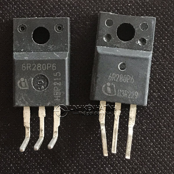 กระเป๋า 5 mosfets 6R280P6 IPA60R280P6 TO-220F 650V 39A