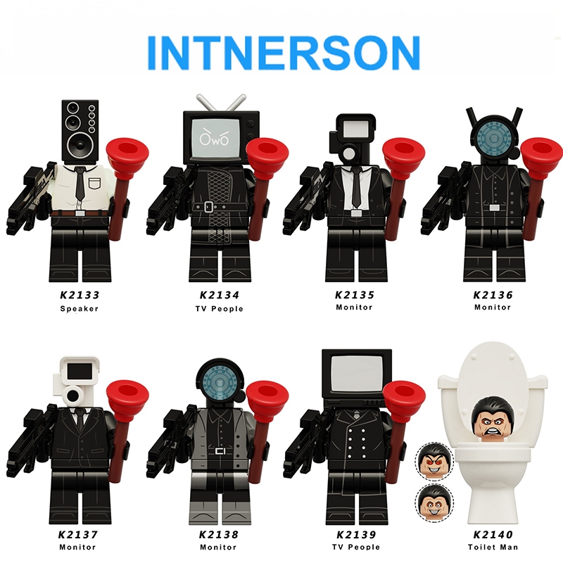 ห้องน้ําประกอบของเล่นรุ่น Titan Tv Toilet TV Man Monitor Man,ของเล่นเด็ก