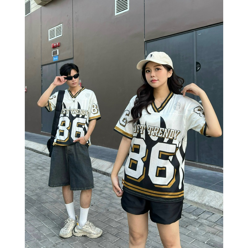 เสื้อยืด Unisex จากหลวม Menswear 3D พิมพ์คอเต่า - K.BO Top Women V Neck