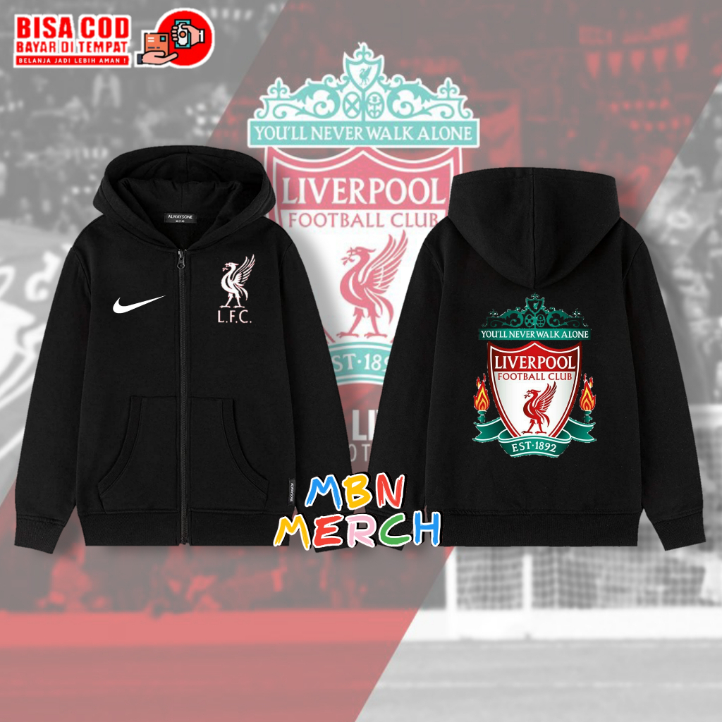 [ผลิตภัณฑ์ที่ดี] ลิเวอร์พูล สโมสร เสื้อแจ็คเก็ตผ้าฟลีซให้ความอบอุ่นสําหรับผู้ชายและผู้หญิงทุกขนาดทรงหลวมสวย