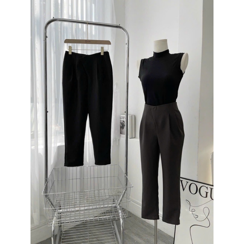 กางเกงขนาดใหญ่ของผู้หญิงกางเกงขนาดใหญ่ Flattering Design Baggy กางเกงสําหรับทํางาน Streetwear ทุกขนา