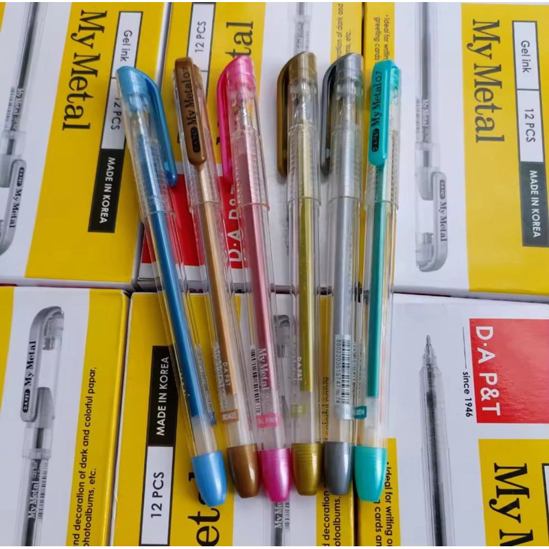 กล่อง 12 My Metal Korean Dong A Emulsion Pens 0.7mm