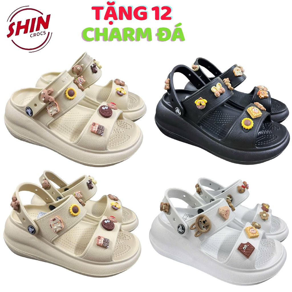 รองเท้าแตะ 2-Strap สูง 5 ซม., Mega Crush Sandal Cross Sandals สําหรับผู้หญิงแฟชั่น [ ULLZANG VN ]