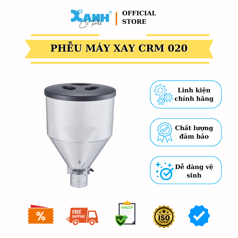 GEMILAI CRM 020 กรวยเครื่องบดกาแฟ (800gr) - สีเขียวกาแฟ