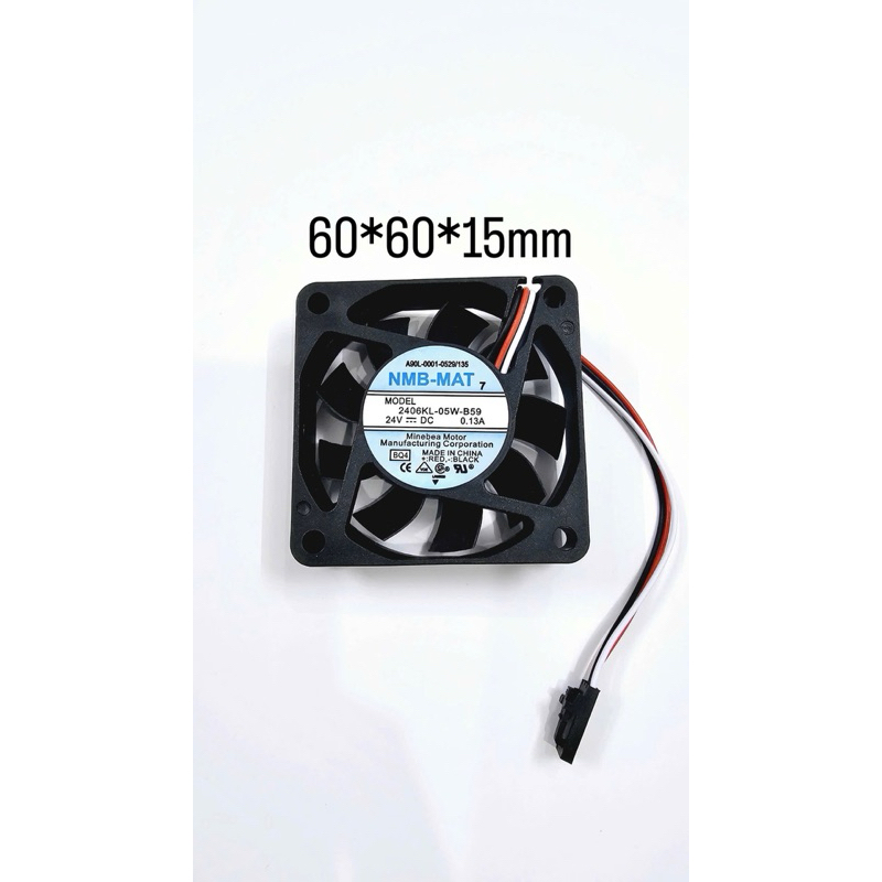 พัดลม NMB-MAT A90L-0001-0529/135 2406KL-05W-B59 24VDC 0.13A 60*60*15MM