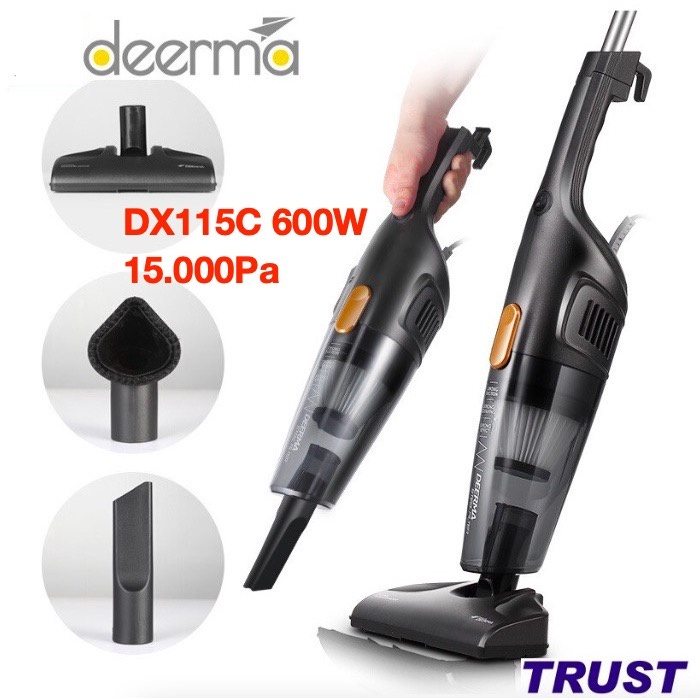 DEERMA DX115C 600W เครื่องดูดฝุ่น - เครื่องดูดฝุ่นในครัวเรือน 3 in1 อเนกประสงค์