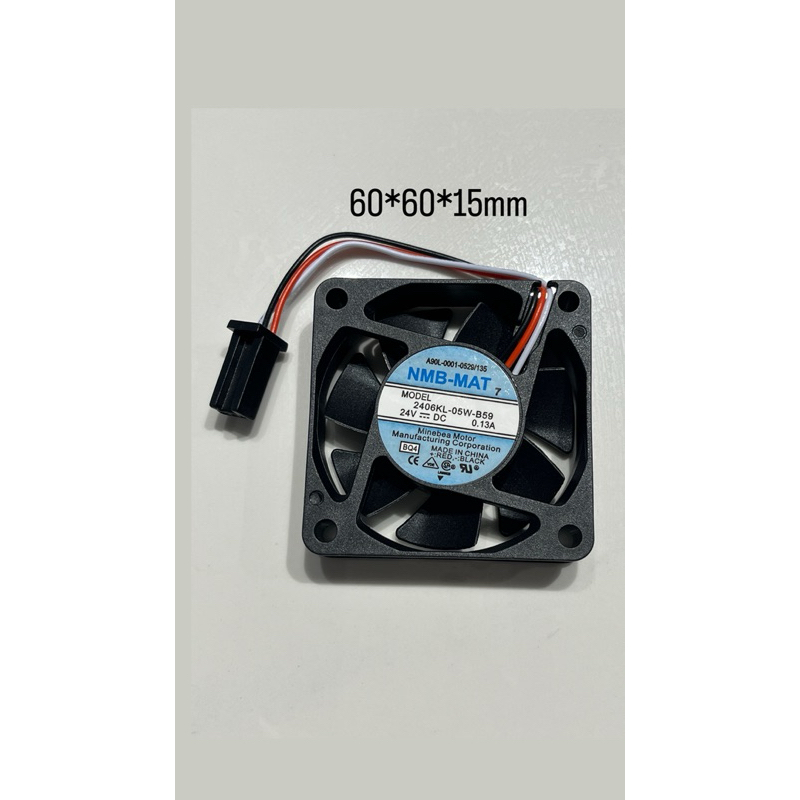 พัดลม NMB-MAT A90L-0001-0529/135 2406KL-05W-B59 24VDC 0.13A 60*60*15MM