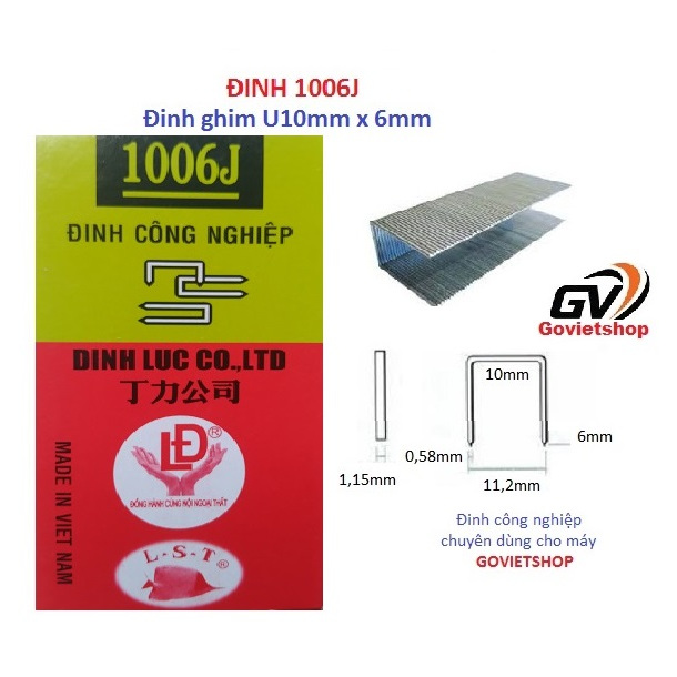 เล็บ 1006J กล่อง 5000 U10mm pins x 6mm ขายาวสําหรับไม้กระดาน, เปเปอร์บอร์ด, อาน, วัสดุตกแต่ง J1006