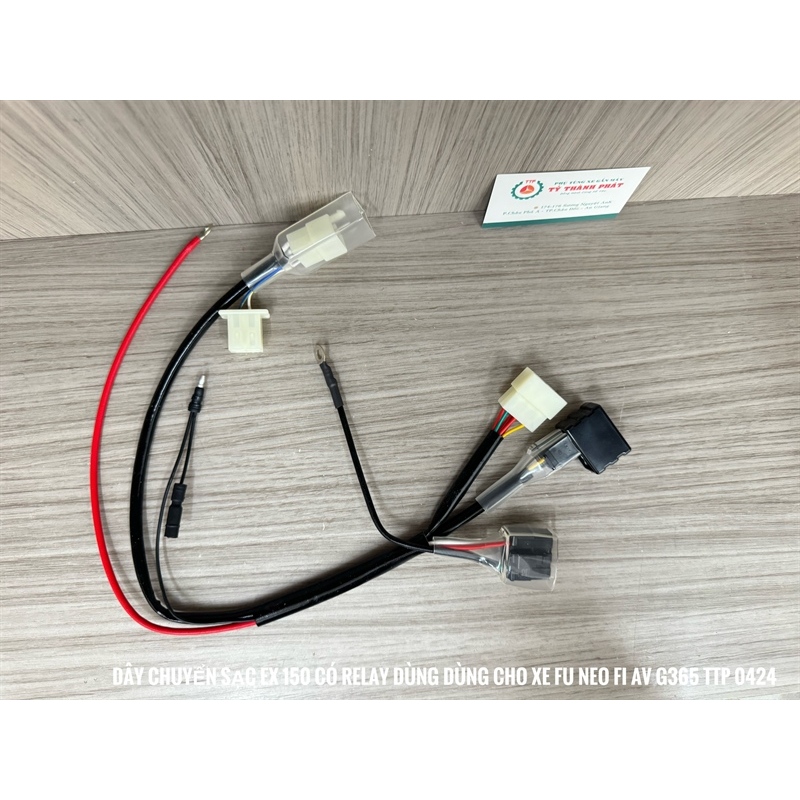 สายชาร์จ Ex 150 พร้อมรีเลย์ สําหรับรถ Fu Neo Fi AV-G365 จําเป็นแยกแมสไฟฟ้า - (ชุด)