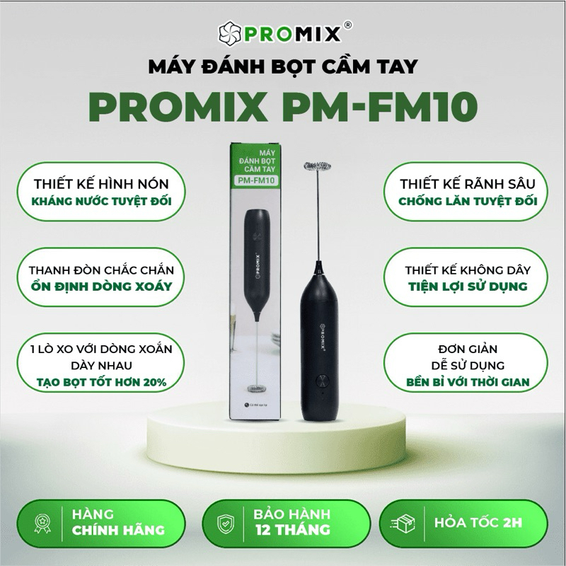 Promix PM FM-10 เครื่องตีฟองนมมือถือ