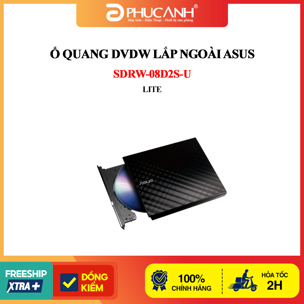 ออปติคัลไดรฟ์ DVDW ภายนอก Asus SDRW-08D2S-U LITE