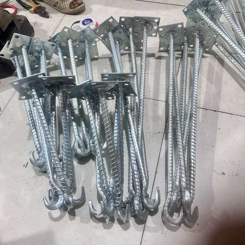 ที่แขวนพัดลมเพดานพร้อมฐานสี่เหลี่ยม 30P, 40P, 45P, 50P, 60P, 70P non-16 เหล็ก (1 ชิ้น)