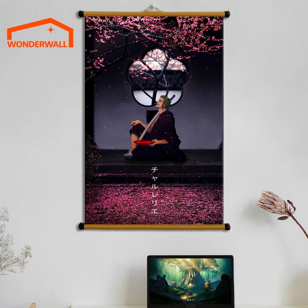 โปสเตอร์ผ้าตกแต่งผนัง - One Piece - Zoro - Zoro Wano - Kaido - 2