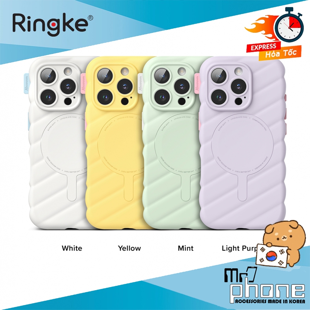 Ringke MACAROON SILICONE MAGNETIC Case สําหรับ iPhone 16 Pro