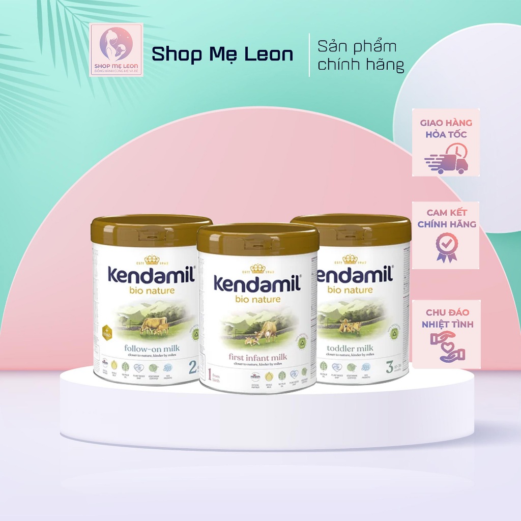 Kendamil Organic ประกอบด้วย HMOs No. 1,2,3 (800g) - รุ่นเช็ก - เฟส 40 องศา - ผลิตภัณฑ์ลม