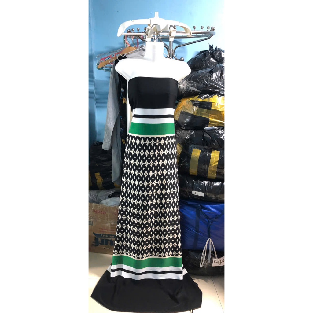 A848 - ผ้า Mango Silk มีแถบ แถบทั้งปลาย (1m x 1.5m) ยืด