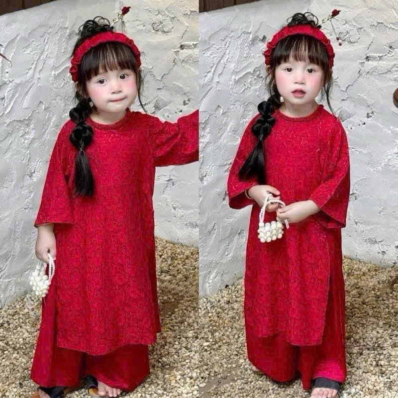 Ao Dai for Girls 10-35kg baby store บ้านชนบท