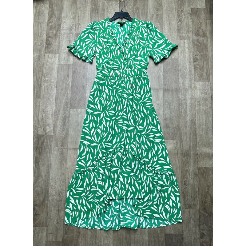 STELLA EXPORTED CROSS-NECKLACE PATTERN MAXI DRESS