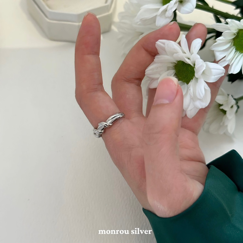 Monrou Silver 3595 แหวนเงิน 925 แข็ง