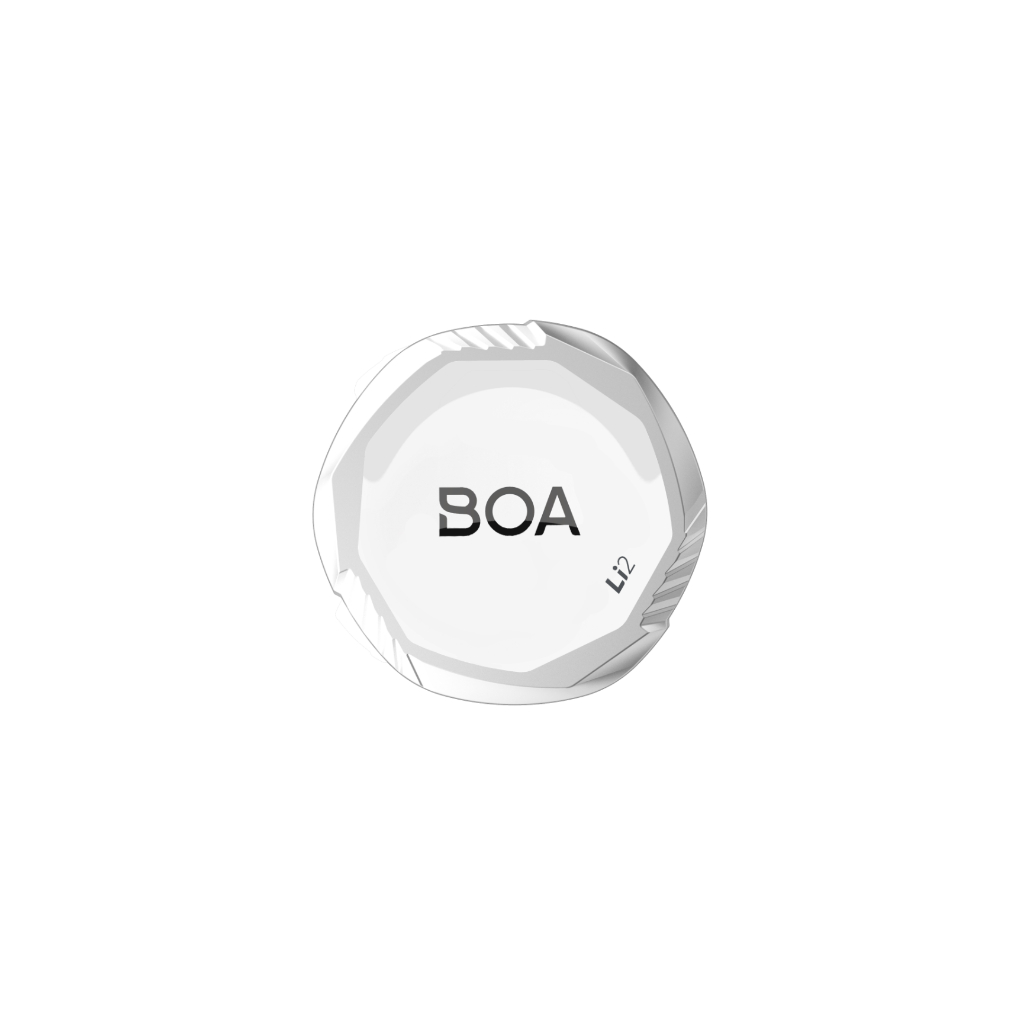 BOA Li2 L/R ชุดหัวเข็มขัดรองเท้าจักรยาน สีขาว.