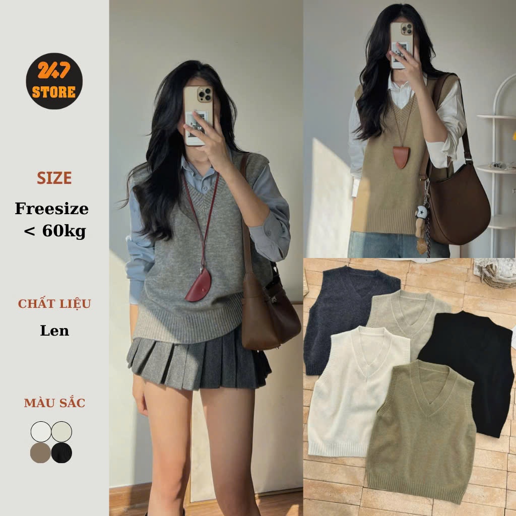 247Store - ผู้หญิงนุ่มคอวีกระต่ายขนสัตว์ Ghile Gile837_P7K3