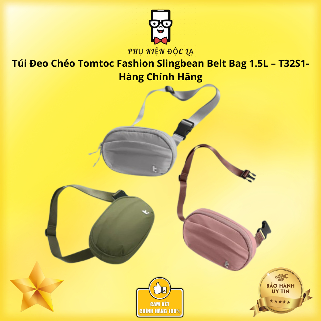 Tomtoc Fashion Slingbean Belt Bag 1.5L – T32S1-สินค้าของแท้
