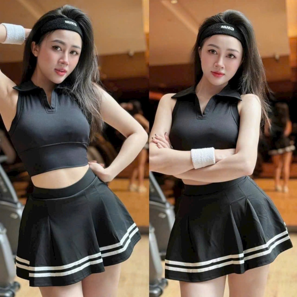 DM เสื้อกล้ามคอเต่าแฟชั่นสตรีสําหรับยิม โยคะ แอโรบิก ซูมาบา กีฬา 2ทีสปอร์ต