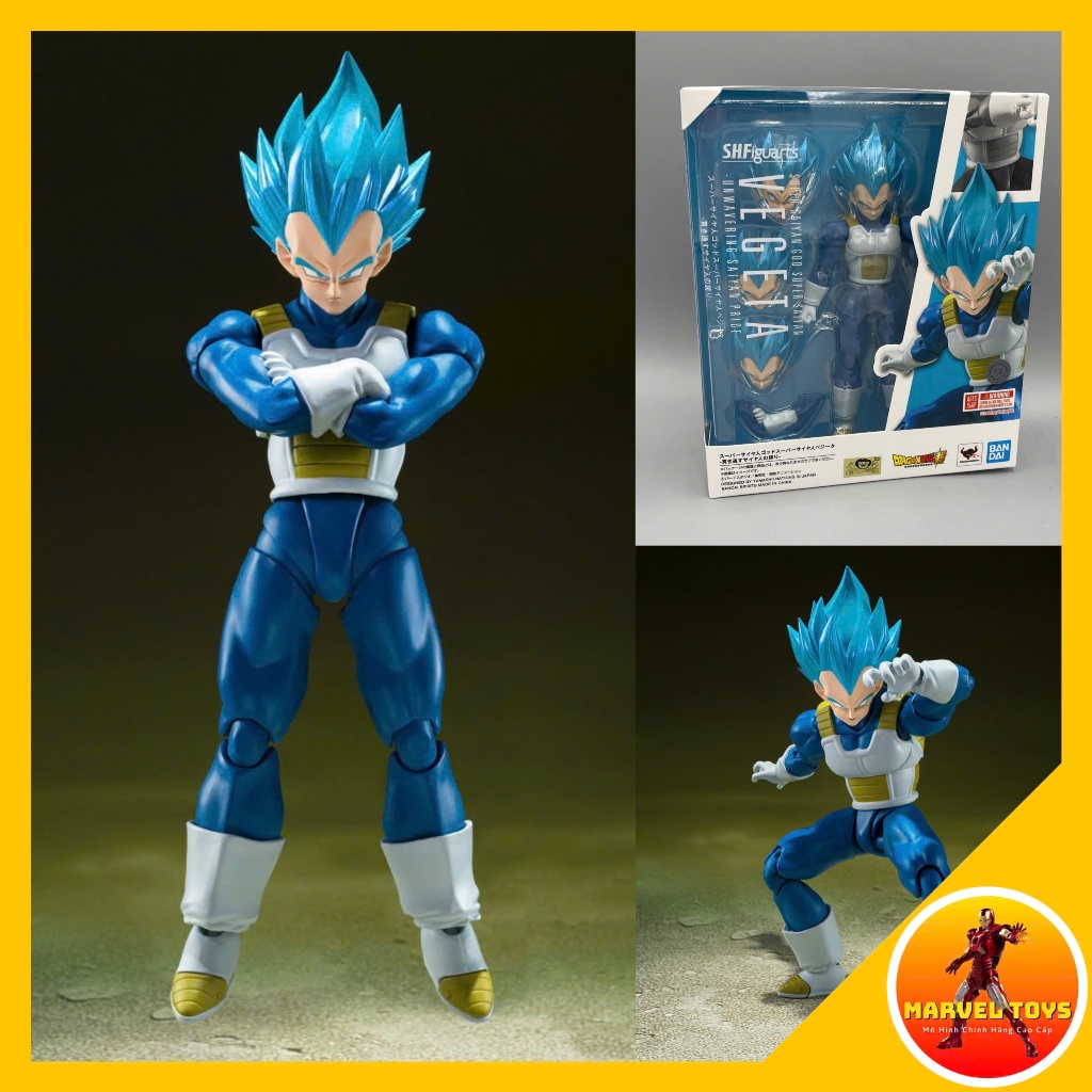 [AVAILABLE] โมเดล Shfiguarts SHF Vegeta Blue God Pride Super Saiyan Dragon Ball Super (R)