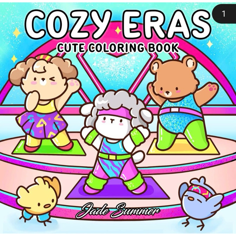 Cozy Eras (กระดาษ 180gsm, ภาพวาดตัวอย่างฟรี, พร้อมกล่องทดสอบสี) - ชุดหน้าสี A4 A5 40 ชิ้นใช้ขี้ผึ้ง, ดินสอสี, อะคริลิค, สีน้ํา