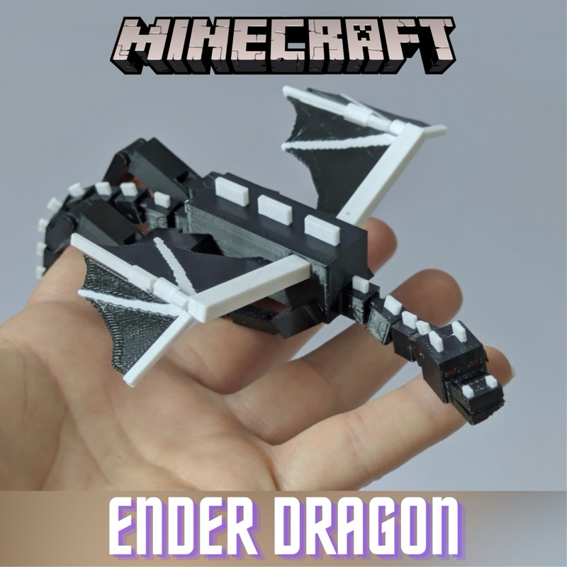 Ender Dragon Minecraft โมเดลข้อต่อขยับได้พิมพ์ลาย 3D