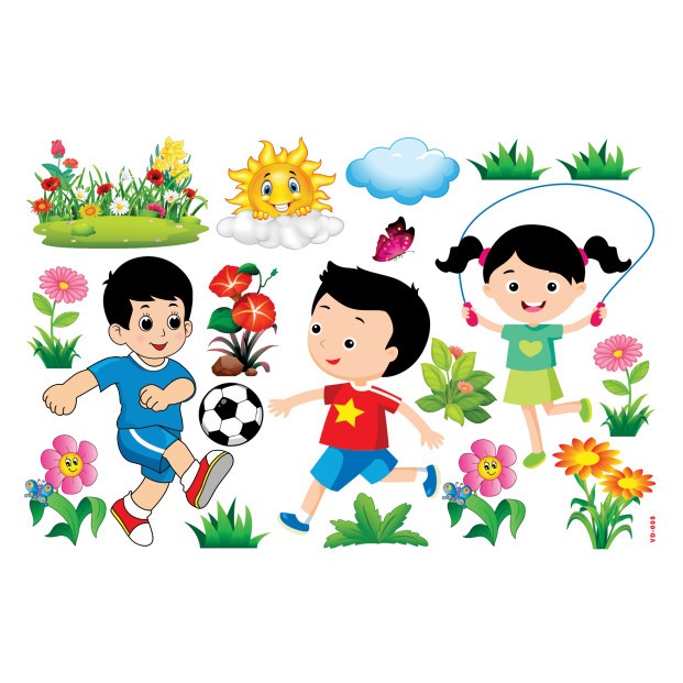 รูปลอกก่อนวัยเรียน - ACTION CORNER VD-005 ขนาดใหญ่ 122x80