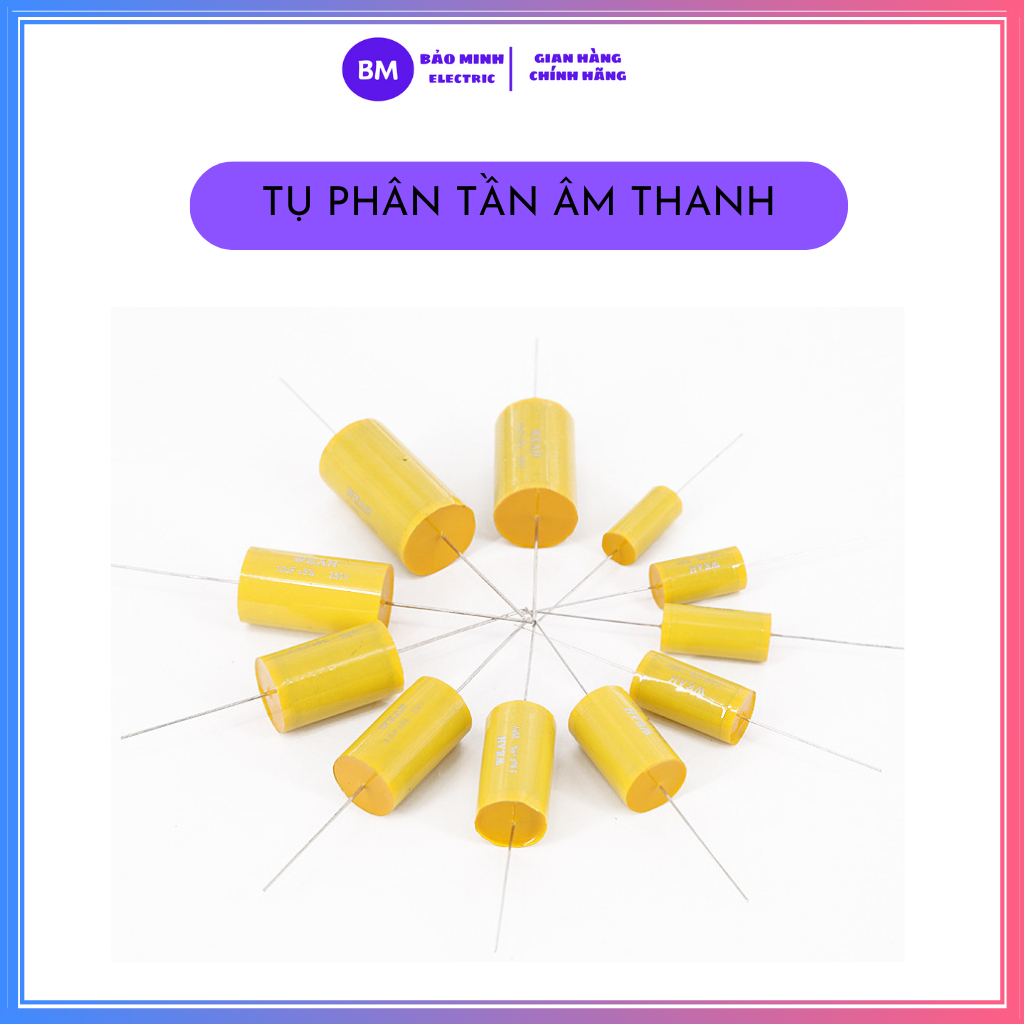 ตัวเก็บประจุครอสโอเวอร์ลําโพง MID 6.8uF, 8.2 uF, 10uF, 15uF, 22uF - MIDDLE SPEAKER CAPACITOR - MID S