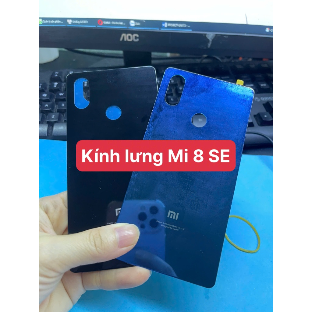 Mi 8 SE, กระจกหลังโทรศัพท์ Mi 8 se, กาวสําเร็จ