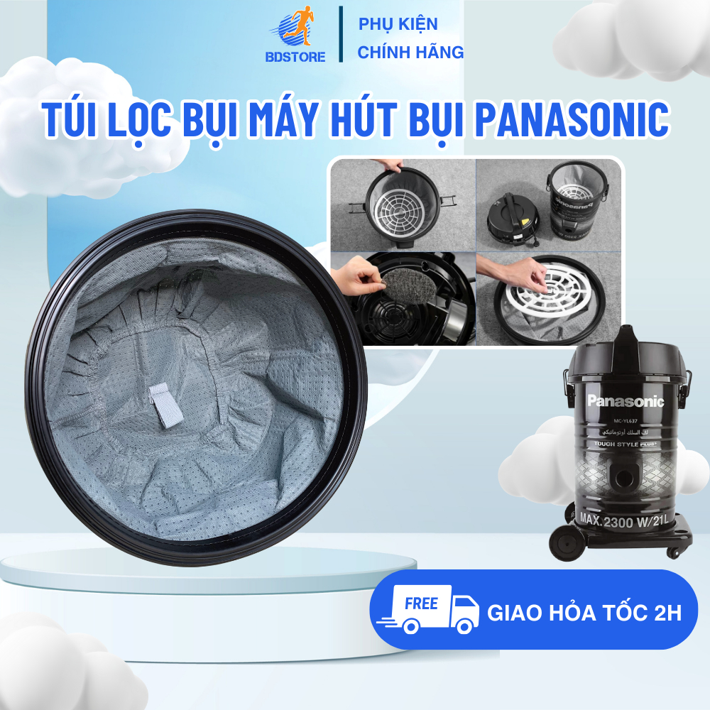 Panasonic กระเป๋ากรองฝุ่นเครื่องดูดฝุ่น รุ่น MC-YL637SN49, MC-YL631RN46, Standard Panasonic เครื่องด