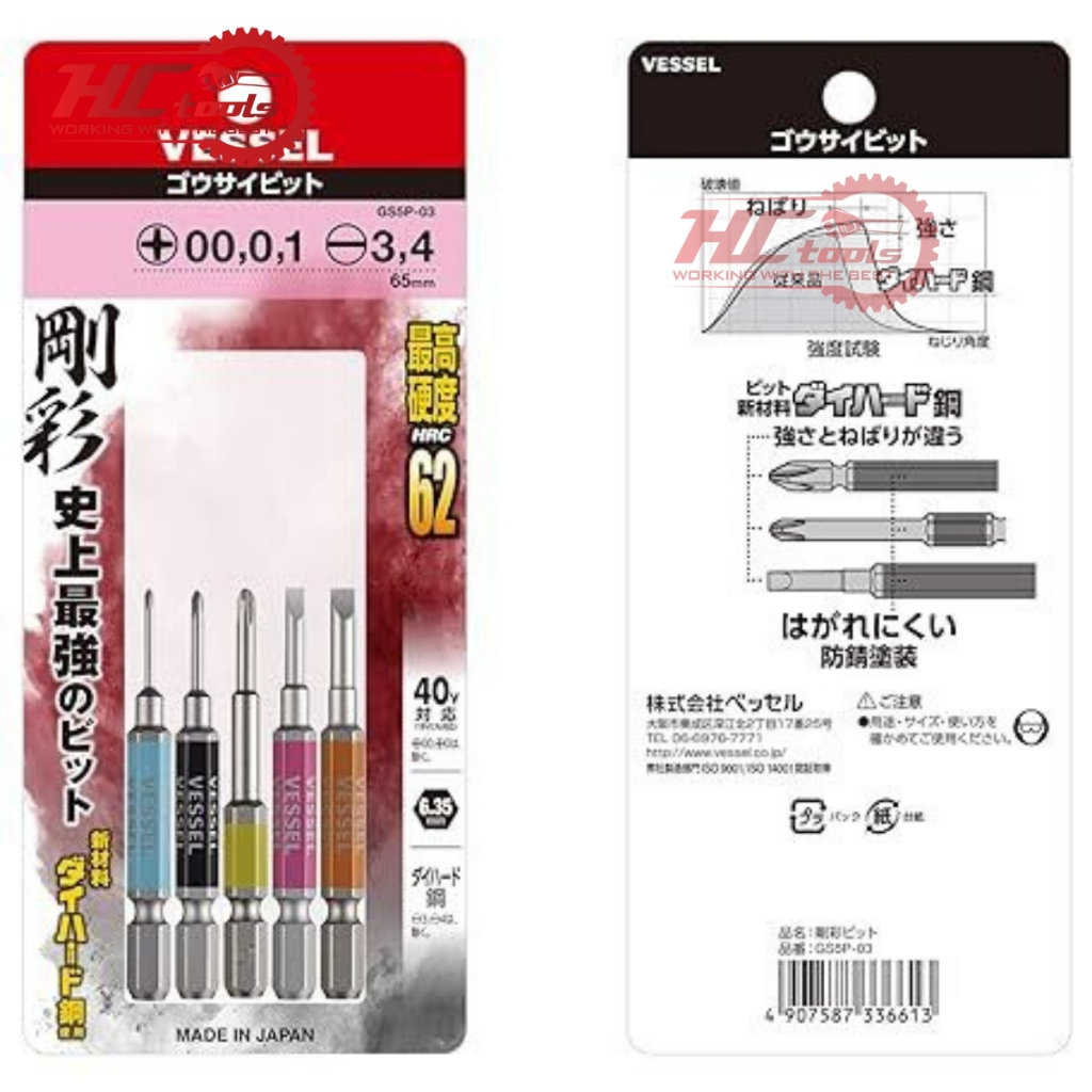 ชุดสกรู GS5P-03 5 ชิ้น Made in Japan สินค้าของแท้ | HCTOOLS