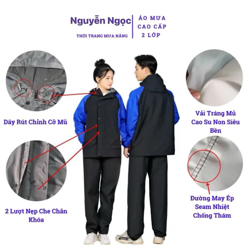 ชุดเสื้อผ้ากันฝน 2 ชั้น thumbnail 4