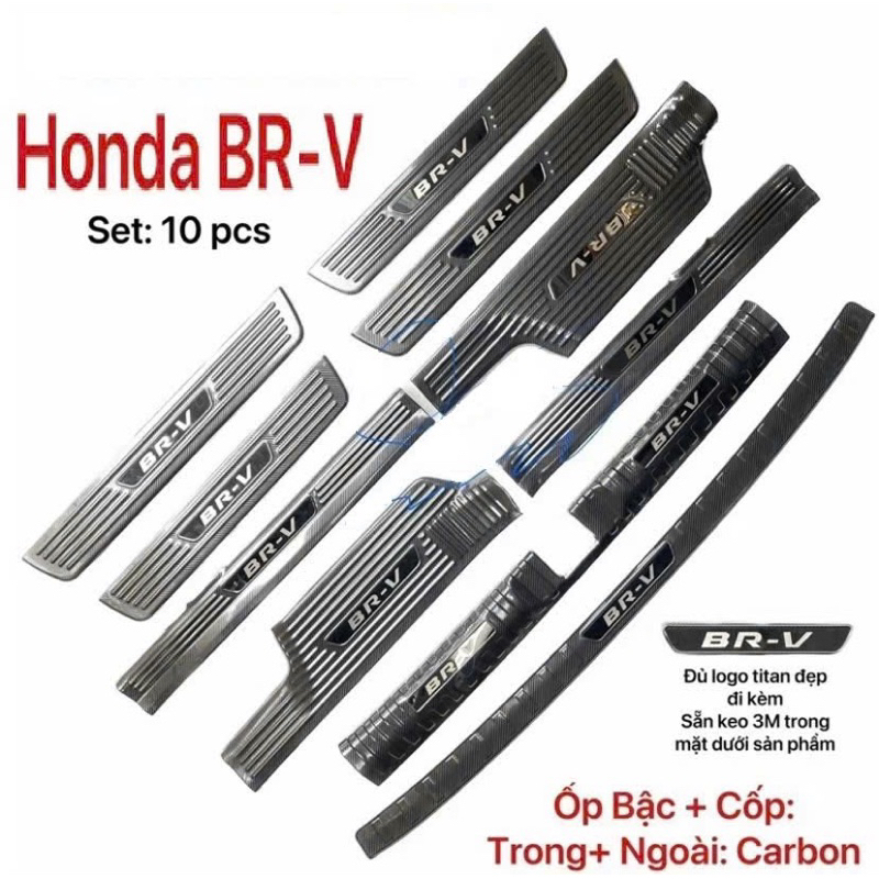 ครอบขอบประตูท้ายรถ Honda BRV 2023-2025 (สินค้าพรีเมี่ยม)